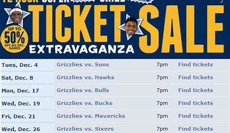 Memphis Grizzlies Tickets Home Game Half Price