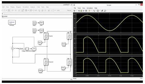 full wave rectifier circuit diagram in matlab