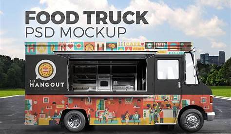 Food truck. PSD Mockup | Mockups ~ Creative Market