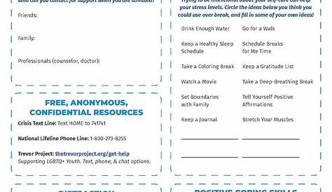Wellness Worksheets | Counseling and Wellness Center | Western