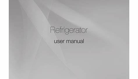 samsung refrigerator owner manual