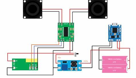 Bluetooth Speaker Circuit Diagram | EdrawMax Template