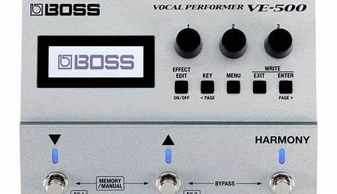 boss ve 500 vocal performer owner manual