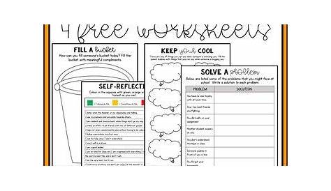 social emotional worksheets for kindergarten