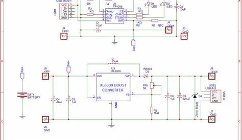homemade rechargeable power bank circuit diagram