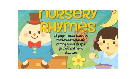 NURSERY RHYMES Math and Literacy Centers and Activities for Preschool