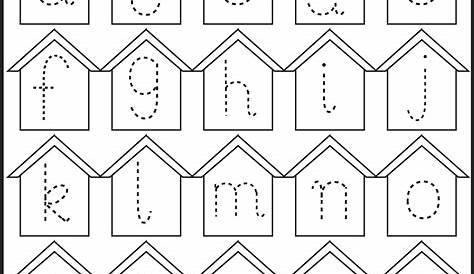 lowercase kindergarten worksheet