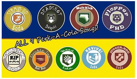 All 9 Perk-A-Cola Songs + Pack-A-Punch (Black ops & Black ops 2) - YouTube