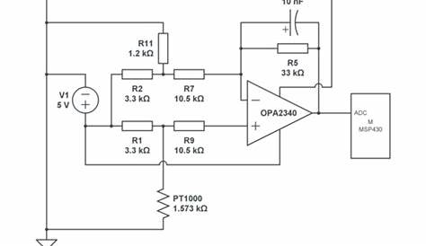 temperature sensor PT1000 - CircuitLab
