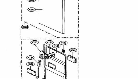 TUB Diagram & Parts List for Model LDF8812ST LG-Parts Dishwasher-Parts