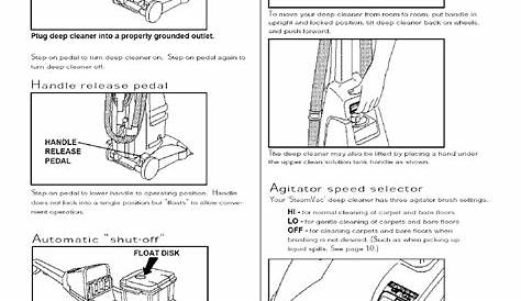 Hoover SteamVac deluxe Owner's Manual | Page 6 - Free PDF Download (16