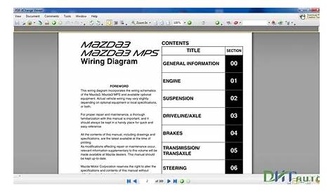 MAZDA 3 2012 WIRING DIAGRAM - Automotive Library