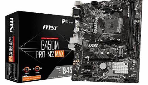 MSI B450 Pro M2 Max M.2 Micro-ATX Motherboard - i7 Solutions