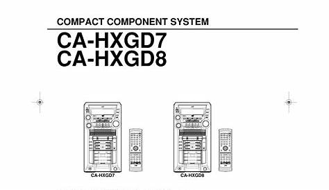 JVC CA-HXGD8 User Manual | 60 pages