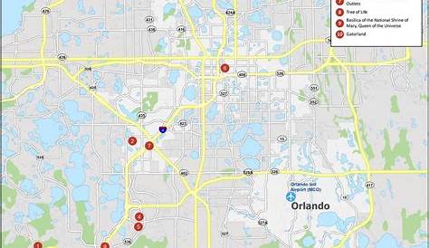 Map of Orlando, Florida - GIS Geography