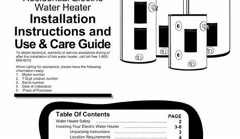 water heater electric wiring diagram