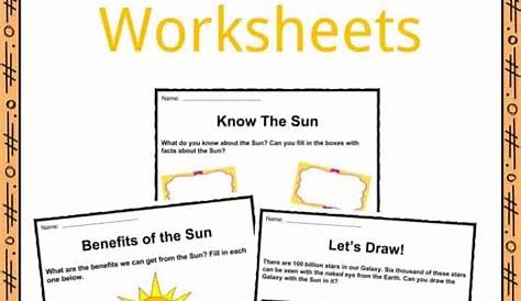 The Sun Facts, Worksheets & Key Information For Kids