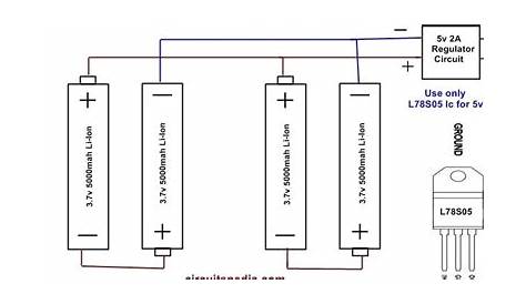 Homemade Powerful Power bank Circuit Diagram using Li-ion AA Battery
