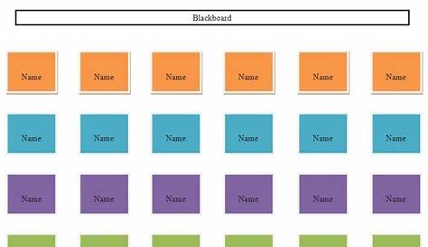 Sample Seating Chart Template | Seating chart template, Seating charts