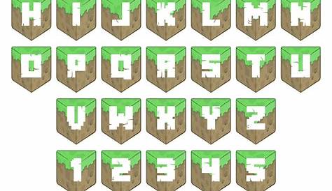 Minecraft Letters Banners