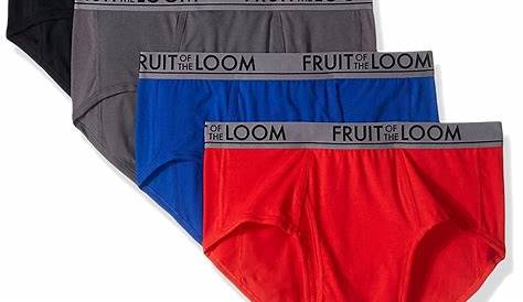 FRUIT OF THE Loom Men's Underwear Basic Cotton Brief, Multi-Pack $24.99