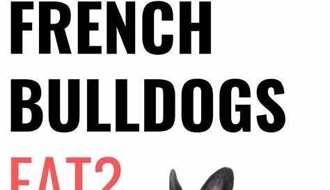 french bulldog eating chart