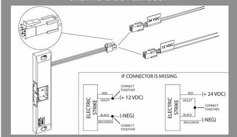 wiring diagram electric door strike