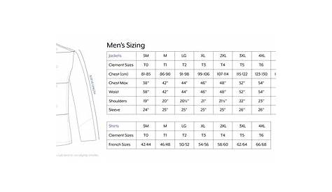 suit jacket size guide