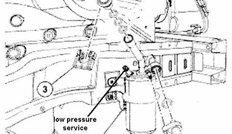 Where is the low pressure port on a ford focus