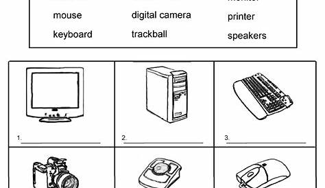 6 Best Images of Computer Parts Worksheet For Kids - Computer Parts