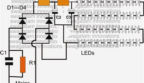 220v led lamp circuit diagram