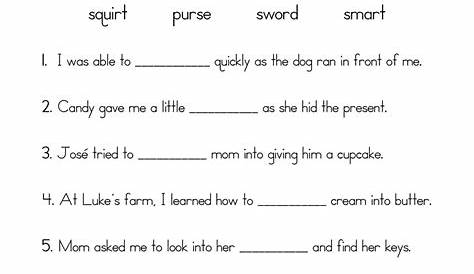 r controlled words worksheets