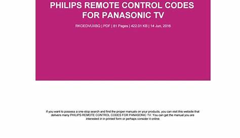 Panasonic Remote Control Manuals Pdf - Pin On Eugeniusz Krajczok