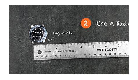 watch strap sizes chart