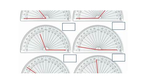 50 Reading A Protractor Worksheet