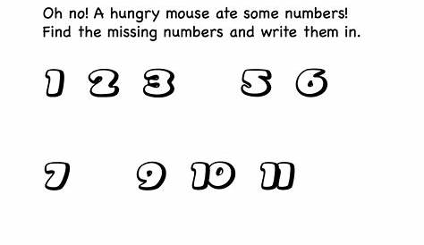 kindergarten math counting worksheets