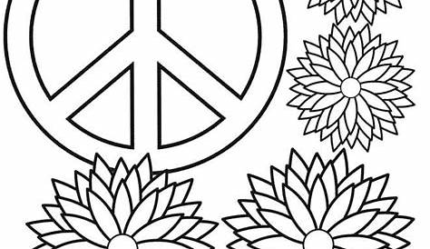Free Printable Peace Sign Coloring Pages | Cool2bKids