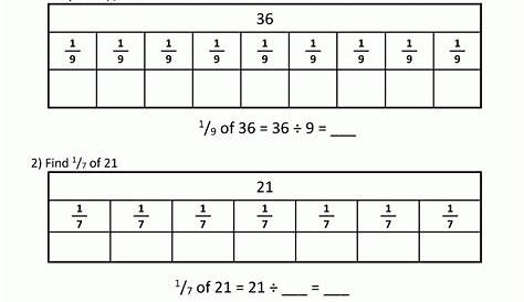 identifying fractions on a number line worksheets