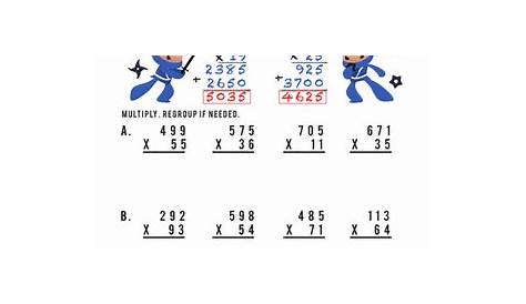 multiplying 2 digits by 2 digits