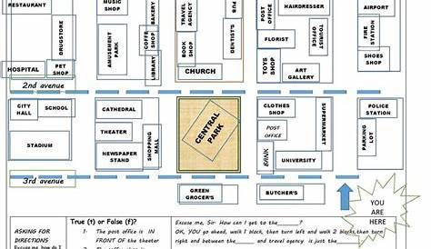following directions prepositions worksheet