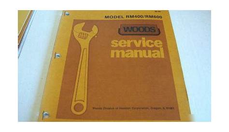 woods 600000 owner's manual