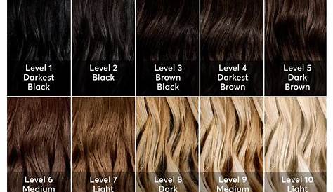 hair color chart 1-10