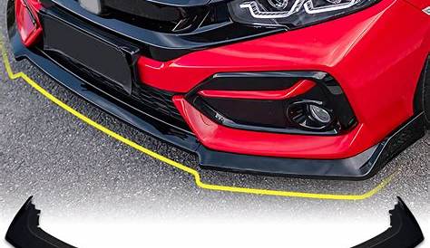 Buy ARCHAIC Front Spoiler for Honda Civic 2016-2022, Bumper Lip Chin