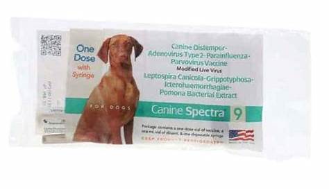 Canine Spectra 9 Single Dose Dog Vaccine | UPCO