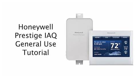 Honeywell Prestige IAQ Thermostat Tutorial: General Use - YouTube