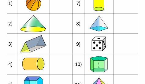 geometrical shapes worksheets