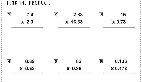 mixed decimals worksheet