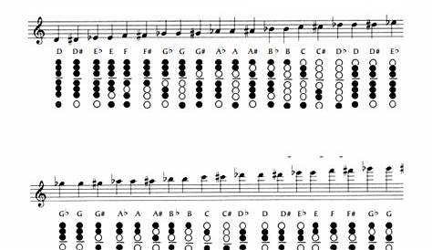 flute notes and fingerings chart
