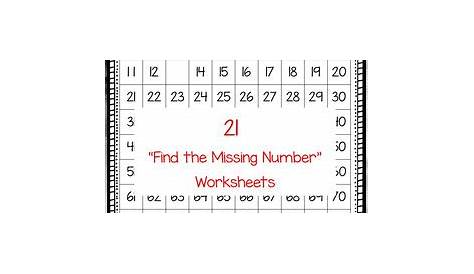 rote counting worksheets
