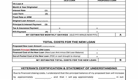 loan comparison sheet
